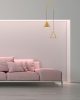 Moosee Acustica Geometrikus Arany LED Függőlámpa