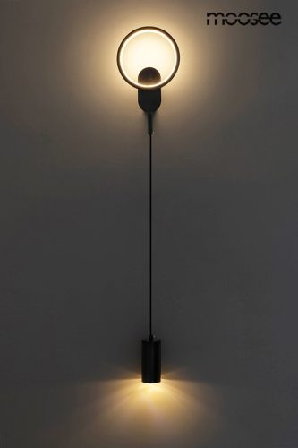 MOOSEE Como Fali Lámpa Fém Fekete LED Dupla Fényforrással