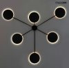 Moosee Shadow 6 Fekete Fém Fali LED Lámpa