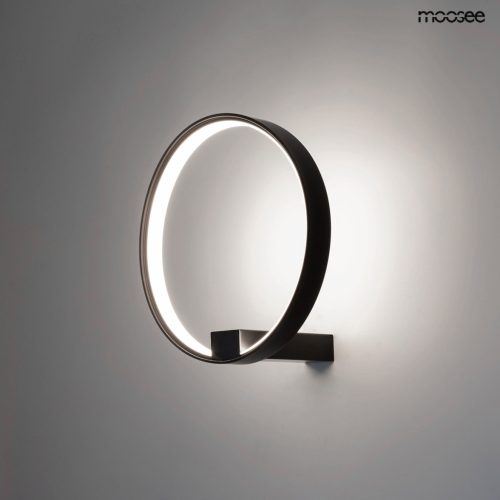 MOOSEE CIRCLE WALL fali lámpa fekete