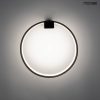 MOOSEE CIRCLE WALL fali lámpa fekete
