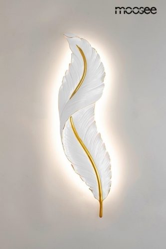 Moosee Ikar 60 LED Fali Lámpa Gyanta Fehér-Arany Toll