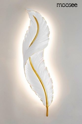 MOOSEE Ikar 80 Toll Formájú LED Fali Lámpa Fehér-Arany