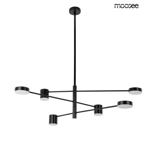 Moosee Piazetta Modern Acél Függőlámpa Fekete LED
