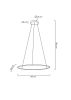 MOOSEE Ring Slim 60 LED Függőlámpa Arany