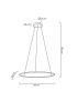 MOOSEE Ring Slim 60 LED Függőlámpa Arany