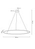 Moosee Ring Slim 150 LED Függőlámpa Arany