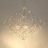 King Home Constellation 100 LED Függőlámpa Szálcsiszolt Acél Kristály