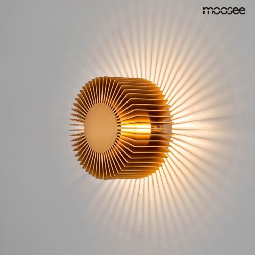 Moosee Sunny Acél Napfény Fali Lámpa Arany