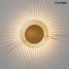 Moosee Sunny Acél Napfény Fali Lámpa Arany