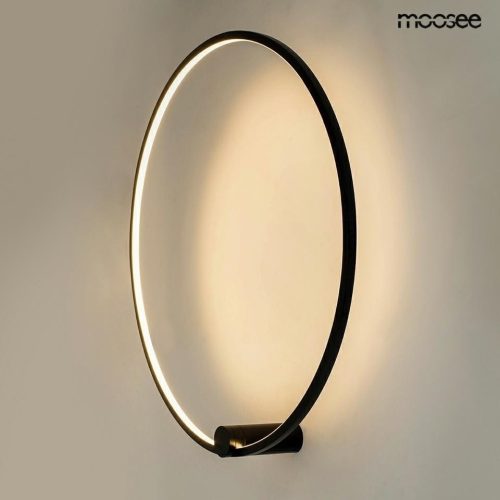 Moosee HOOP 80 Kör Alakú LED Fali Lámpa Fekete