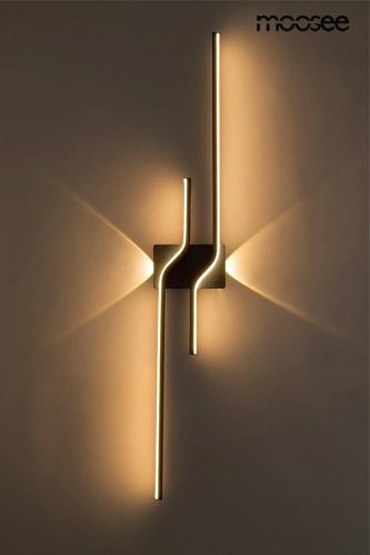 Moosee Roche 100 LED Fali Lámpa Fekete Acél Minimalista