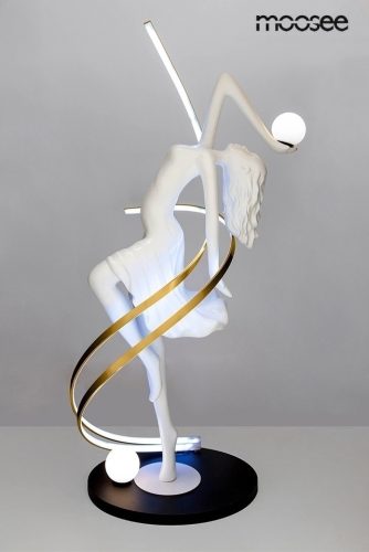 Moosee Dancing Queen Művészi Állólámpa Üvegszálas Fehér RGB