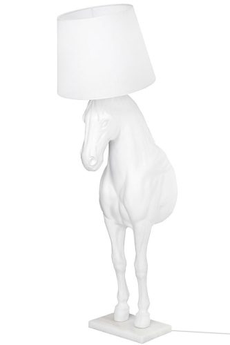 King Home Horse Stand M Ló Alakú Állólámpa Üvegszálas Fehér
