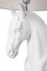 King Home Horse Stand M Ló Alakú Állólámpa Üvegszálas Fehér