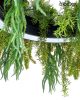 Moosee Gardens 70 Fekete LED Függőlámpa Zöld Növénydekorációval