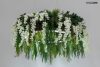 Moosee Gardens Wisteria LED Függőlámpa Művirág Fehér-Zöld Természetes