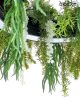 Moosee Gardens Wisteria LED Függőlámpa Művirág Fehér-Zöld Természetes