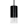 King Home Flusso Wall 3 LED Fali Lámpa Szatén Üveg Fekete Modern