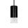 King Home Flusso Wall 3 LED Fali Lámpa Szatén Üveg Fekete Modern