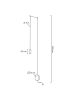 King Home Flusso Wall LED Fali Lámpa Szatén Üveg Fekete Minimál