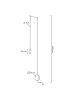 King Home Flusso Wall LED Fali Lámpa Szatén Üveg Fekete Minimál