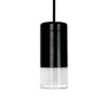 King Home Flusso Wall LED Fali Lámpa Szatén Üveg Fekete Minimál