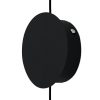 King Home Flusso Wall LED Fali Lámpa Szatén Üveg Fekete Minimál