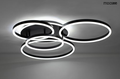 MOOSEE RINGS 5 LED Mennyezeti Lámpa Fekete