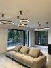 MOOSEE Ring 60 LED Függőlámpa Arany Rozsdamentes Acél