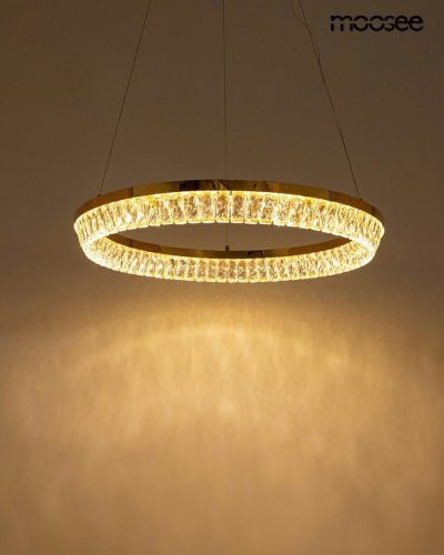 MOOSEE Savoy 80 LED Kristály Függőlámpa Arany