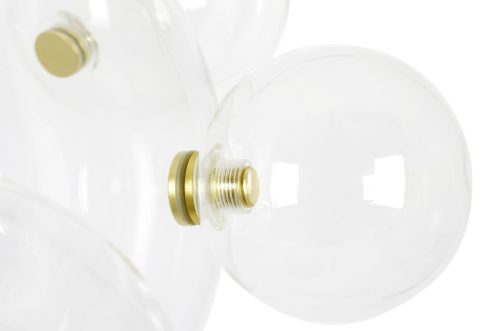 MOOSEE Capri Line 5 LED Függőlámpa Arany Üveggömbökkel