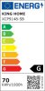 MOOSEE Capri Line 5 LED Függőlámpa Arany Üveggömbökkel