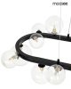 MOOSEE Alure Oval 120 Modern Üvegbúrás Függőlámpa Fekete