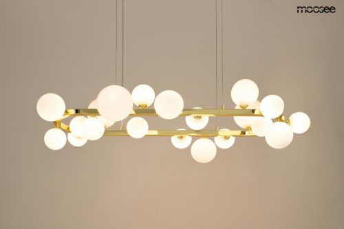 MOOSEE Alure Oval 120 Függőlámpa Arany-Tejfehér
