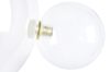 King Home Capri Wall 6 LED Fali Lámpa Üveg Arany Buborékos