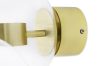 King Home Capri Wall 6 LED Fali Lámpa Üveg Arany Buborékos