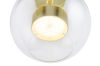 King Home Capri Wall Üveg Gömb Fali Lámpa Arany LED