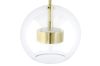 King Home Capri Wall Üveg Gömb Fali Lámpa Arany LED