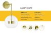 King Home Capri Wall Üveg Gömb Fali Lámpa Arany LED