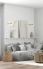 King Home Capri Fali Lámpa Üveg Arany LED