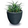 Furu Bordázott Kaspó Fehér 30 cm
