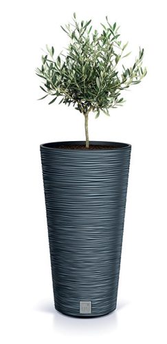 Furu Slim Skandináv Kék Kaspó 25 cm Bordázott