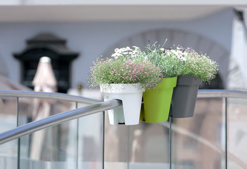 Lofly Korlát Virágtartó - Lime Zöld - 24,5 cm