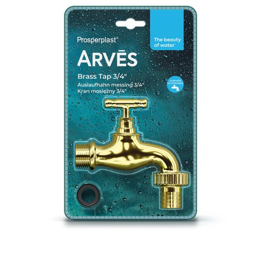 Prosperplast ARVES Króm Esővízgyűjtő Csap 3/4" Ezüst