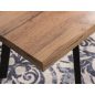 Brick Kihúzható MDF Étkezőasztal Artisan Tölgy Fekete Vázzal
