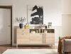 Frost K1 Modern Komód Laminált Alpesi Tölgy-Fehér Tárolórendszer