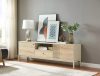Frost RTV1 Modern TV Szekrény Laminált Törtfehér-Alpesi Tölgy
