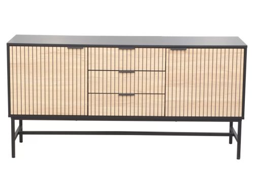 Mago K1 Tölgy-Fekete Modern Komód Laminált Lappal