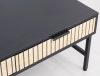 Mago L1 Tölgy-Fekete Dohányzóasztal Laminált Lappal